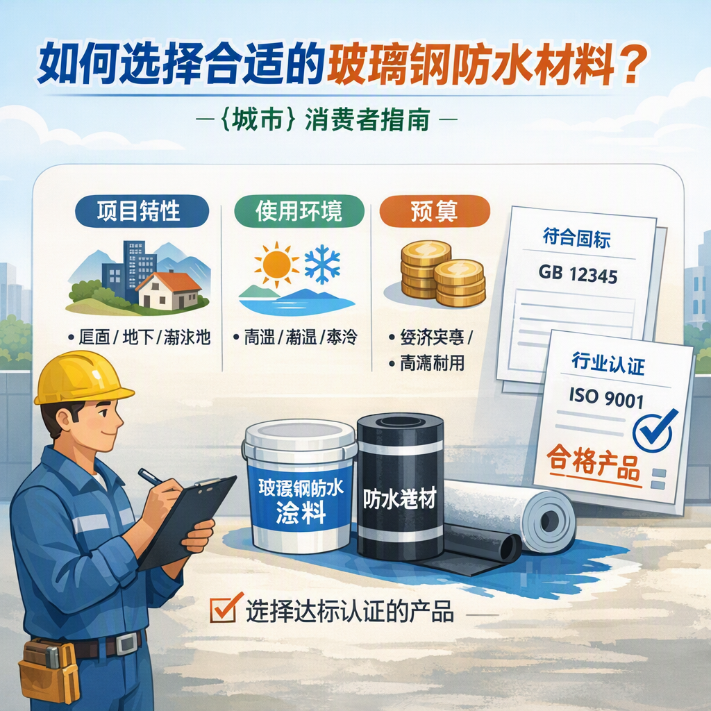如何判定玻璃钢防水材料的合格标准？ 呼和浩特 消费者指南