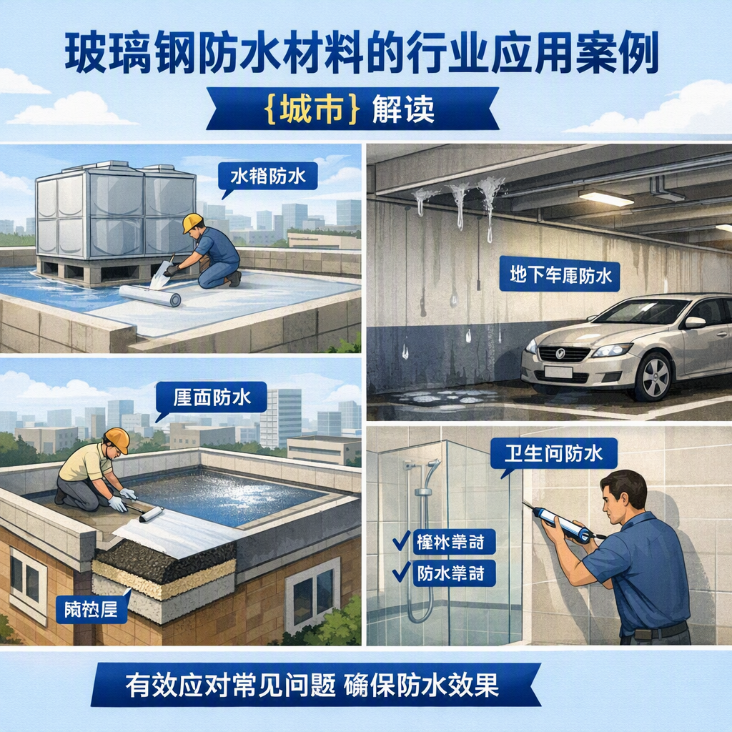 玻璃钢防水材料的行业应用案例，呼和浩特解读