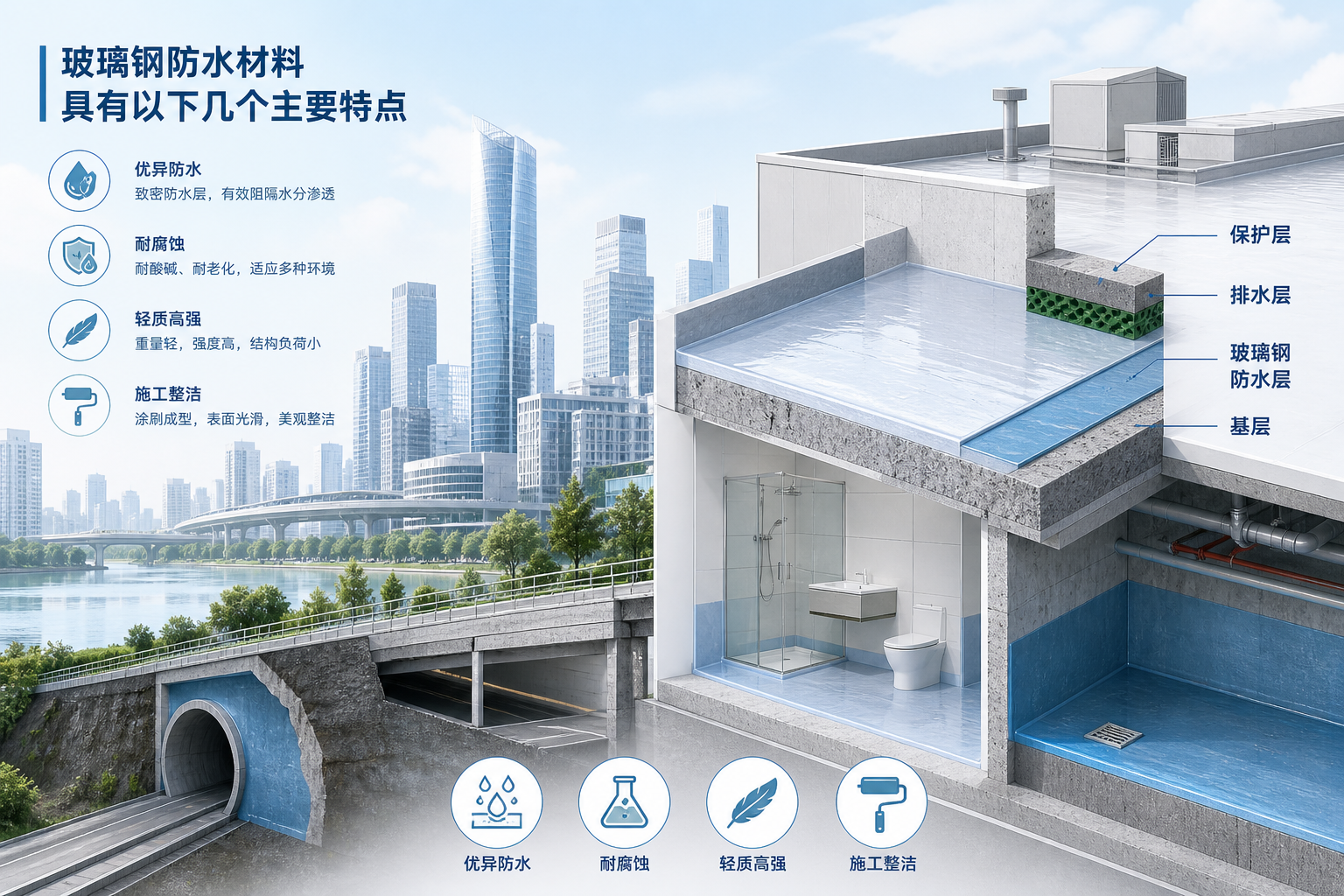 2023年玻璃钢防水材料市场趋势分析，关注 呼和浩特 发展